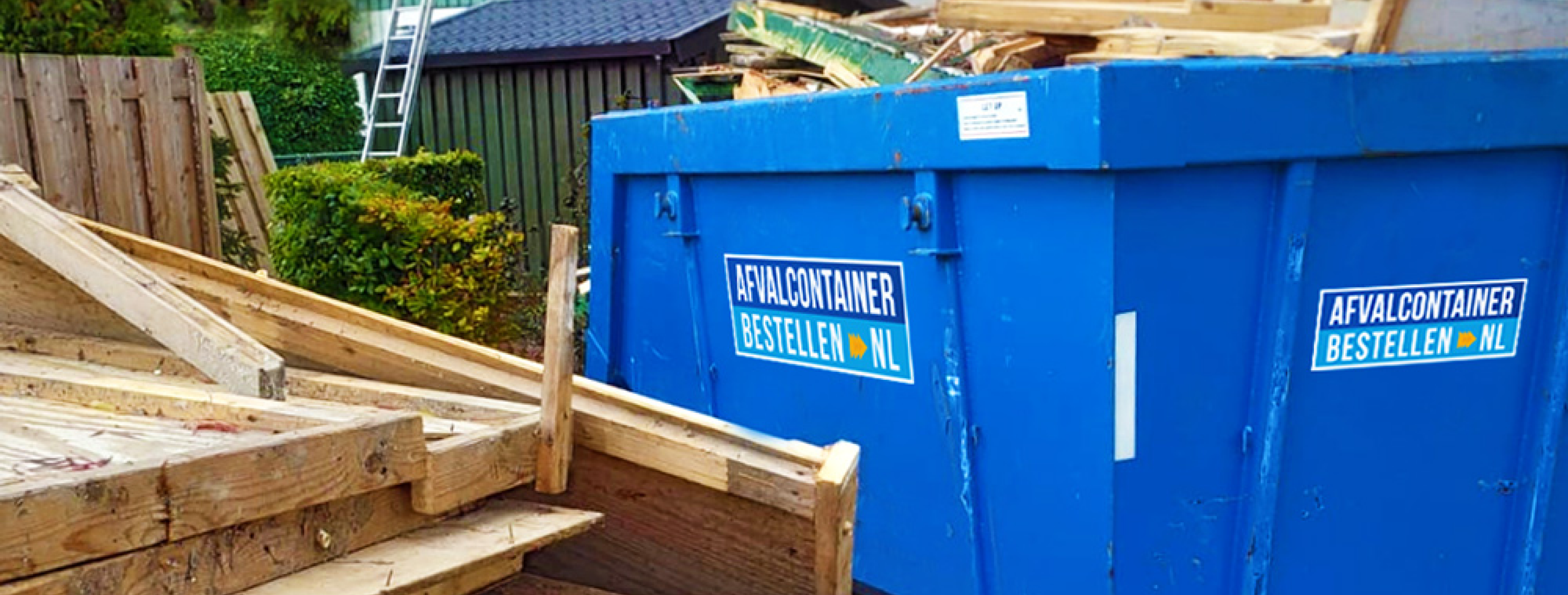 Hout afvoeren | Afvalcontainer bestellen